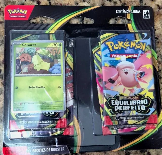 Pokemon Blister Quadruplo Equilíbrio perfeito Chikorita - Foto 2