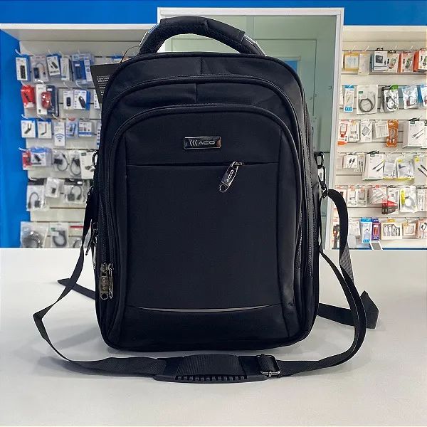 Mochila Para Notebook até 15.6" 2 em 1 Semi Impermeável com Alça e 4 Compartimento - Foto 2
