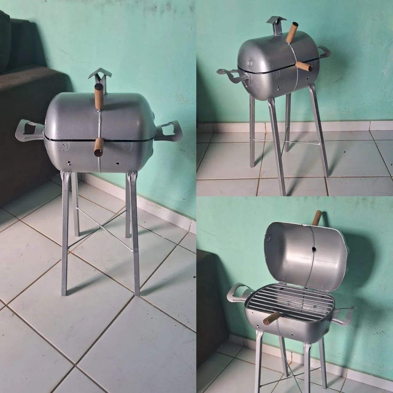 Churrasqueira no bafo em aço  - Foto 2