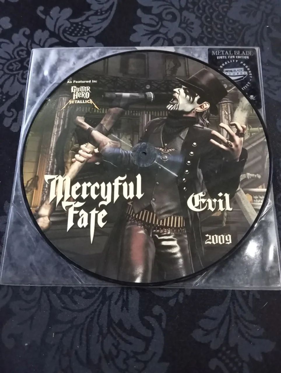 中古レコード　MERCYFUL FATE RAVE-ON メタリカがカバー Mercyful Fate Evil - guitar hero Metallica - picture disc
