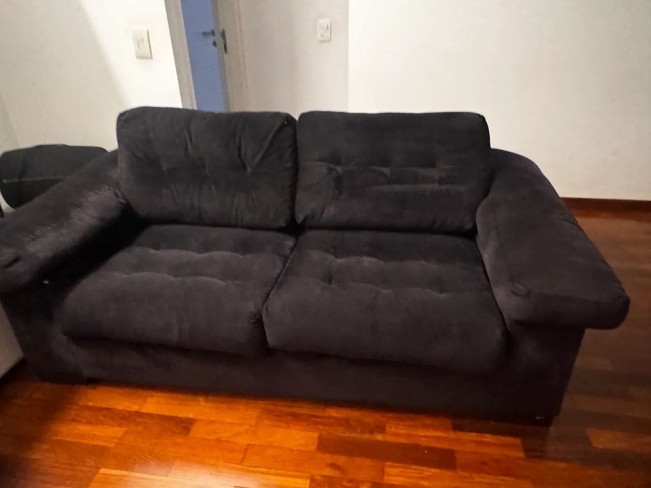 Sofá Azul Marinho - 2 e 3 lugares - vende separado  - Foto 3