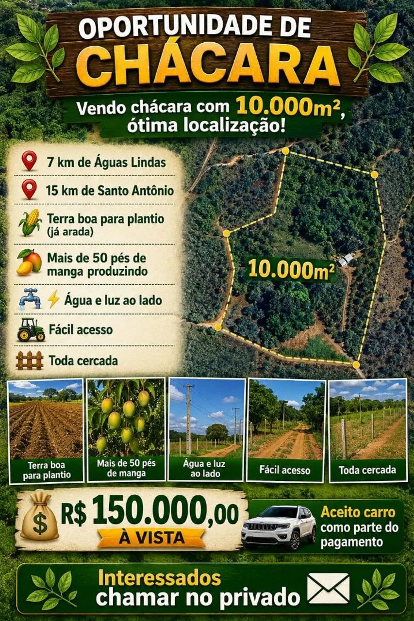 Vende-se chácara de 5 e 10 mil m² - Foto 2