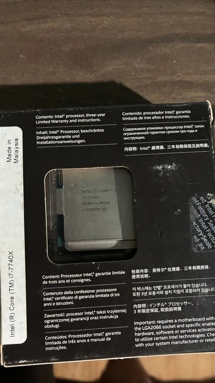 Processador Intel Core i7-7740X 4 Núcleos 4.5GHz Gamer - Foto 4