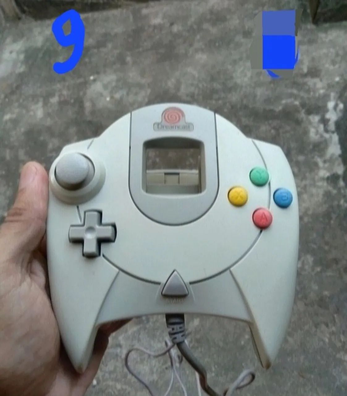 Dreamcast Controle Original Branquinho Funcionando Perfeitamente 