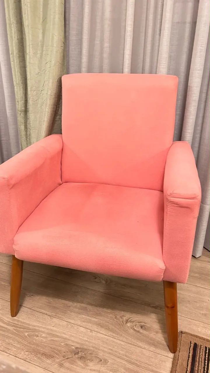 POLTRONA EM SUEDE (C045) - Foto 2