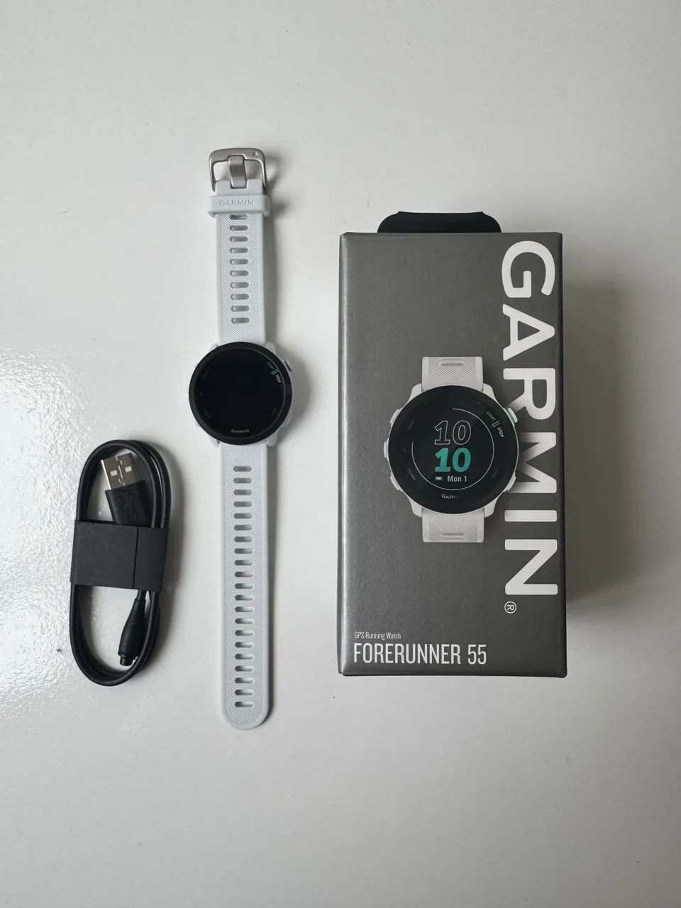 Relógio Garmin Forerunner 55 - cor BRANCO NOVO