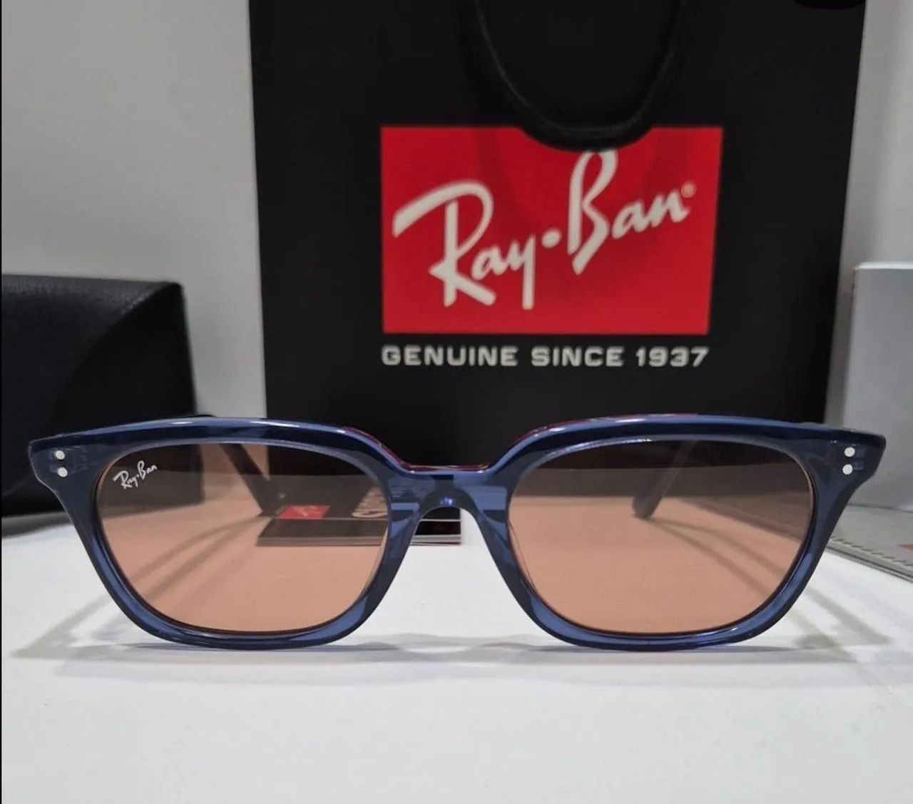 Ray ban zaya transparente azul rb4456 oculos de sol - Foto 2