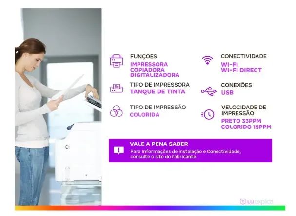 Impressora Multifuncional Epson Ecotank L3250 - Foto 4