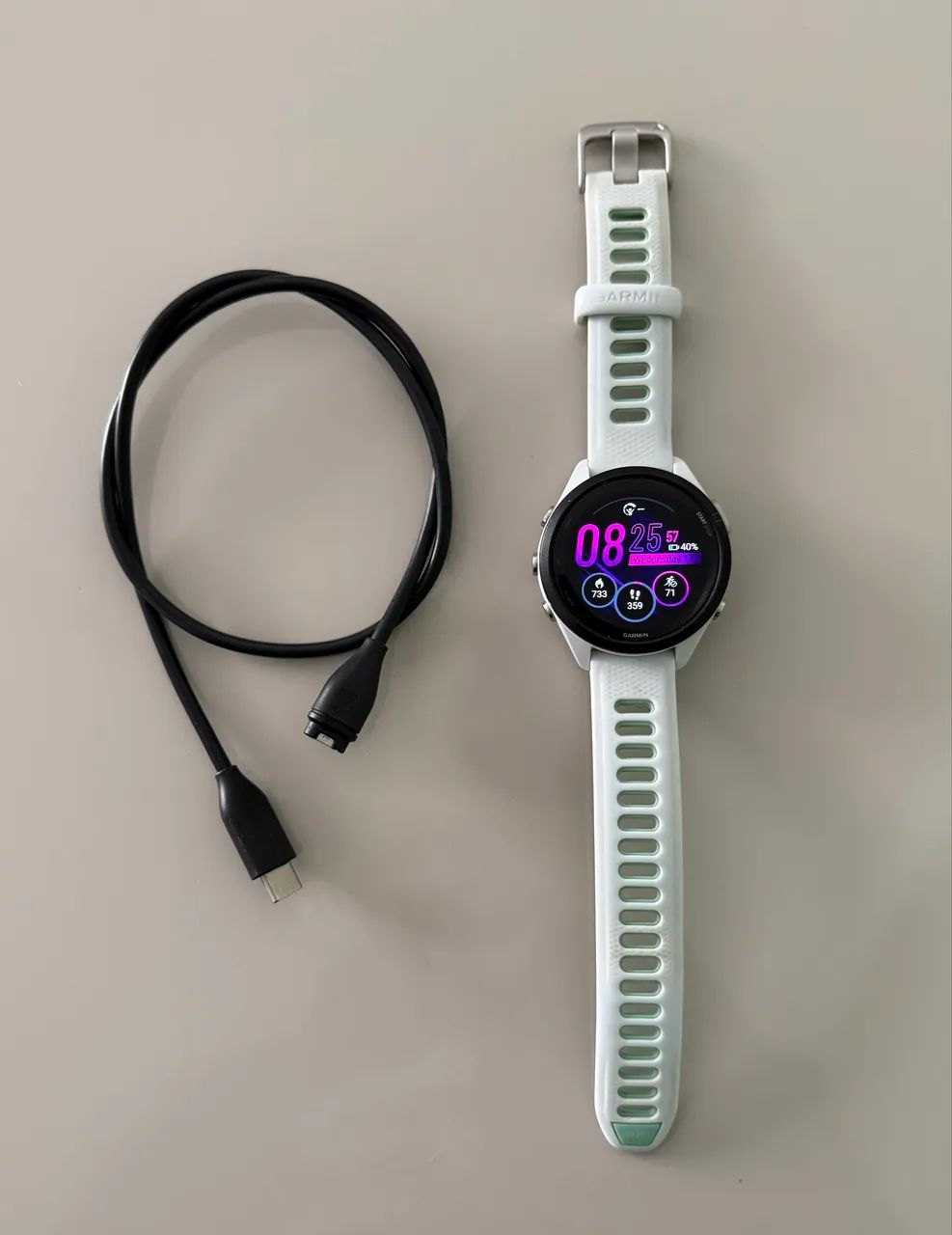 Garmin Forerunner 265S music branco
