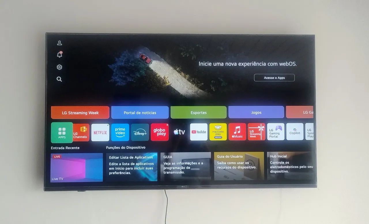 Smart TV LG 4K de 55 polegadas 2025