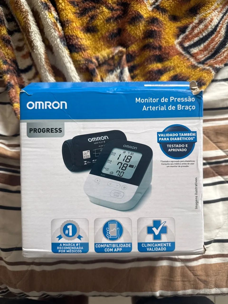 Medidor de pressão omron 