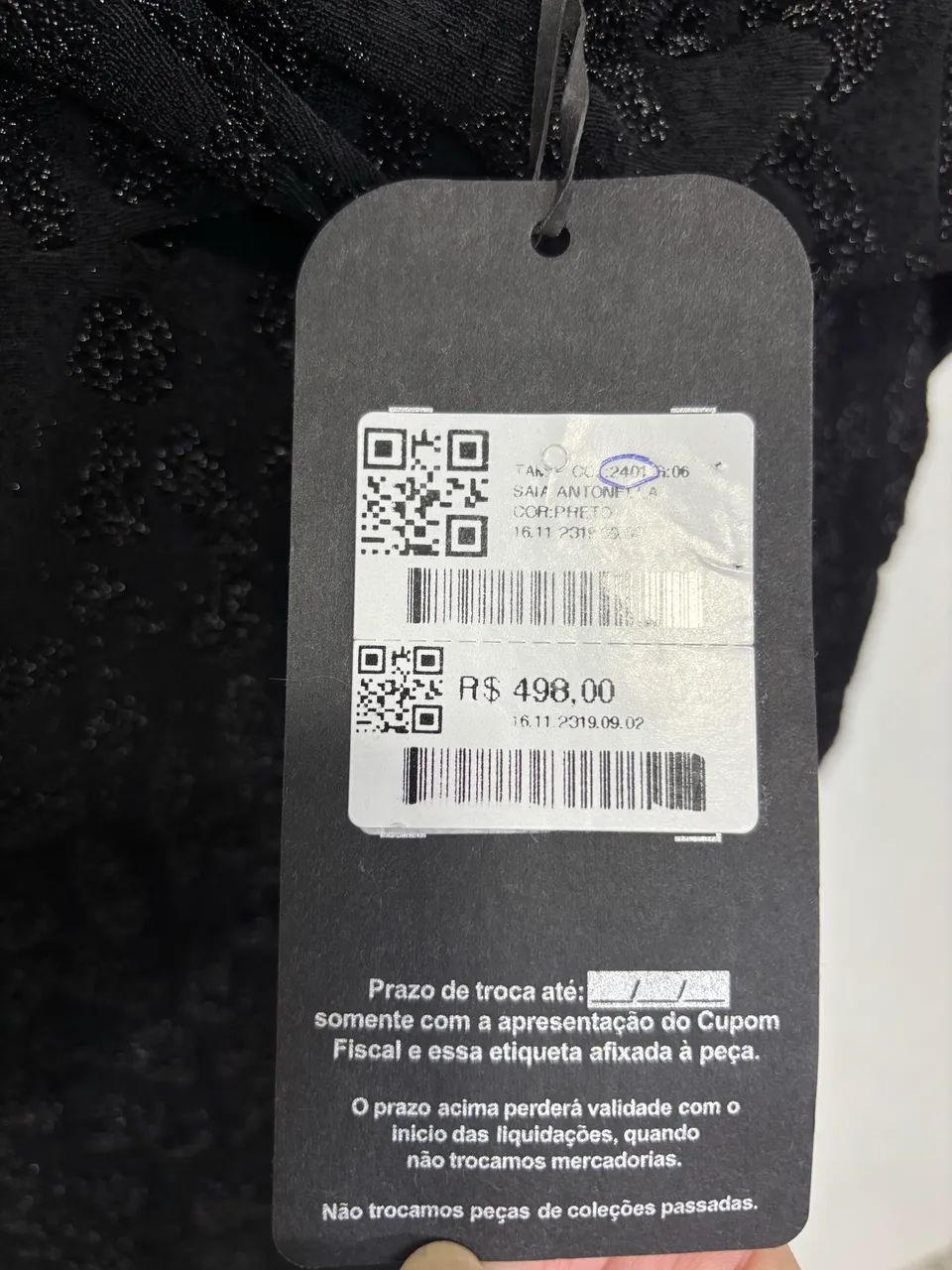 Saia preta JONH JONH  - Foto 3
