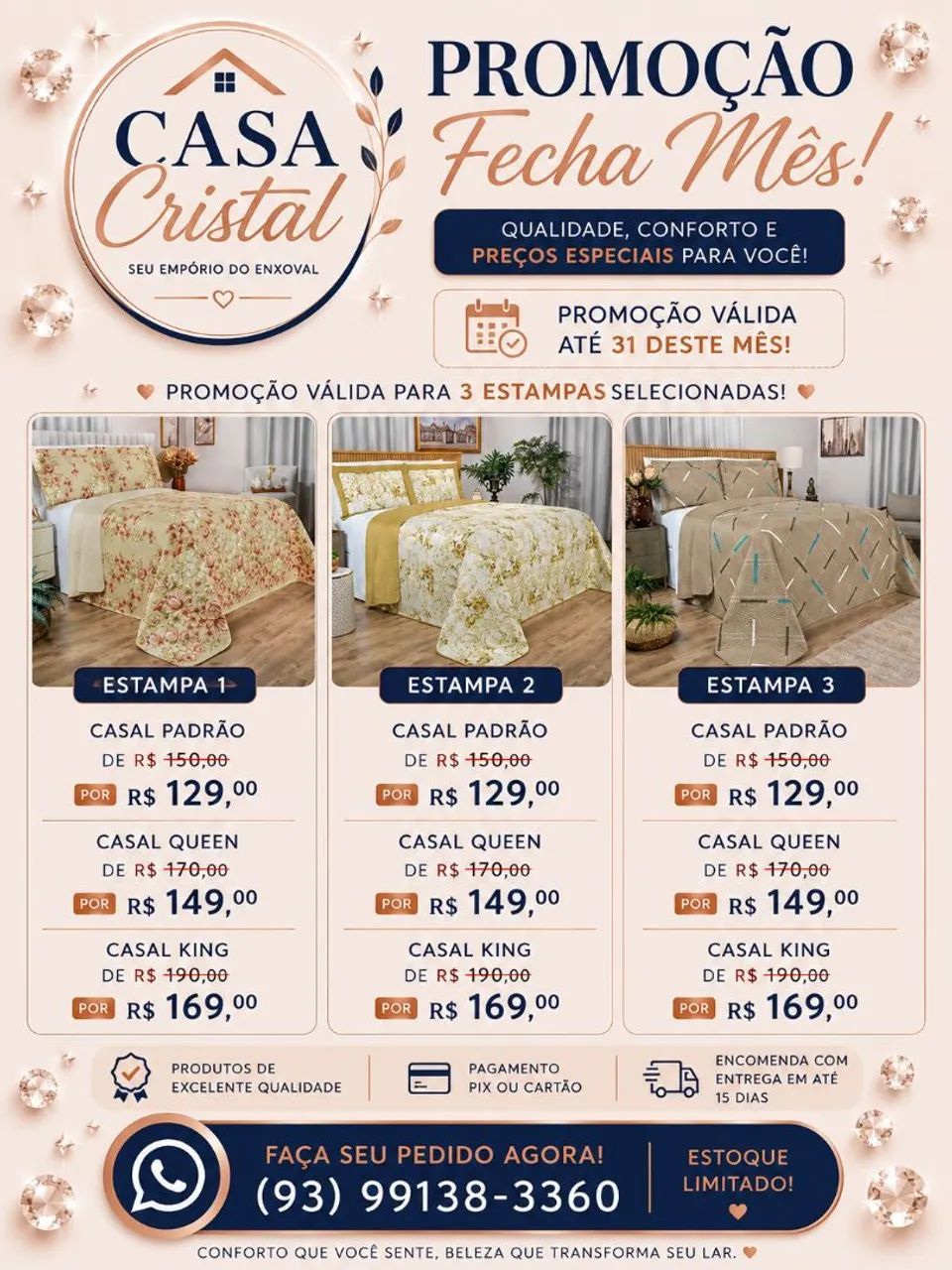 Colchas de cama excelente qualidade 