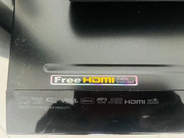 Home theater LG HW55TH wireless DVD karaoke. Kit completo de auto falantes, com cabo óptic - Foto 6