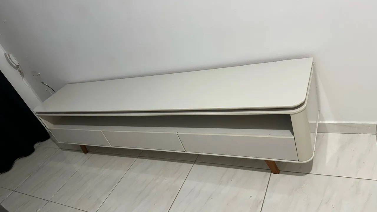 RACK 3 GAVETAS OFF WHITE / NATURE  - Foto 2