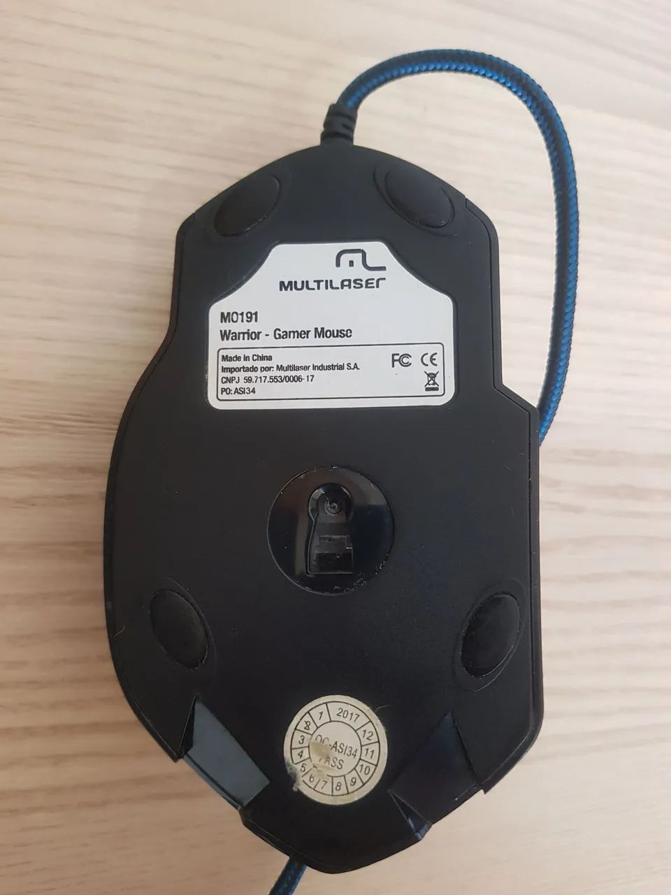 Mouse Gamer usado Multilaser Warrior MO191 até 3200 dpi - Foto 4