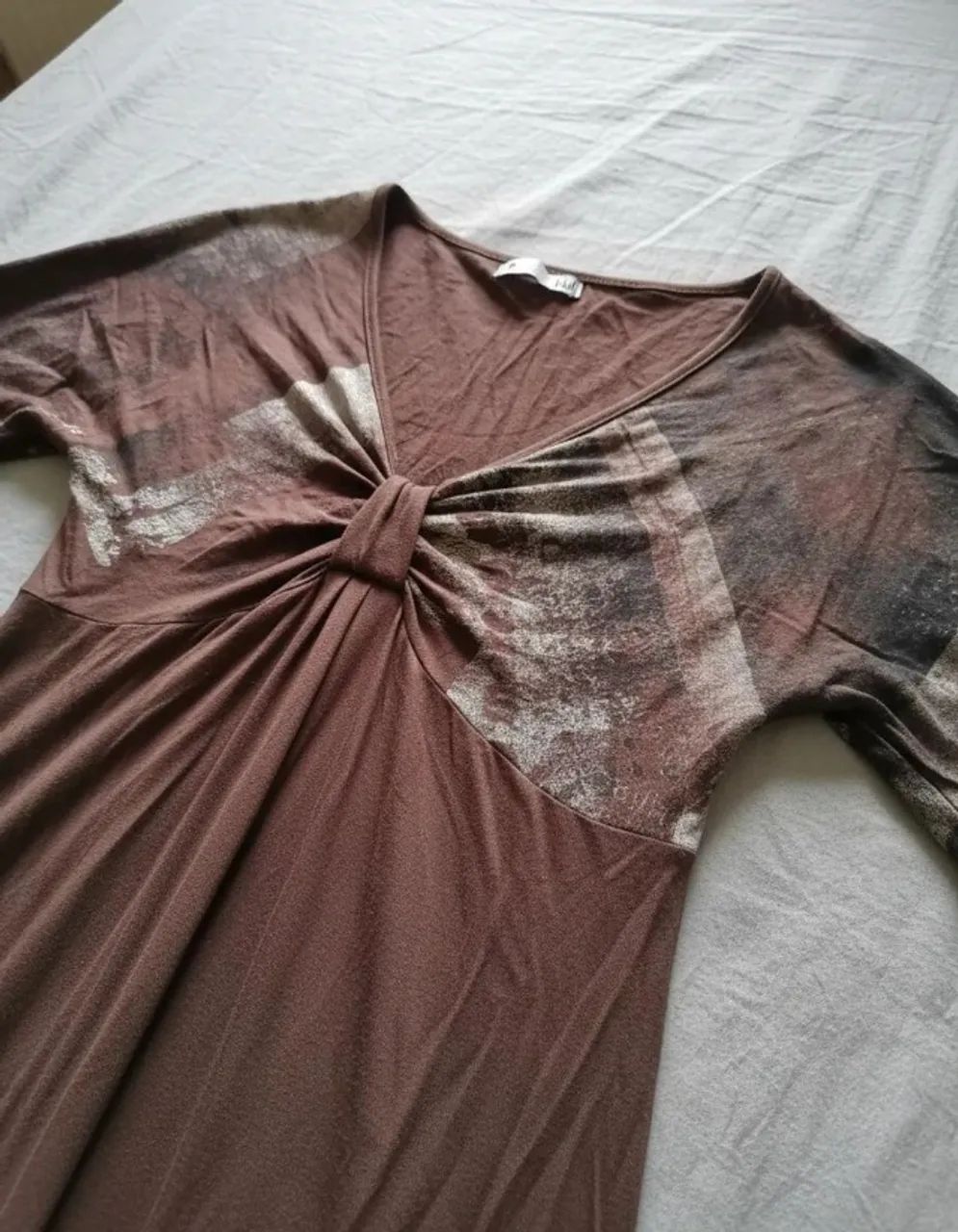 lindo vestido marrom da marca hbf em viscose com elastano - Foto 4