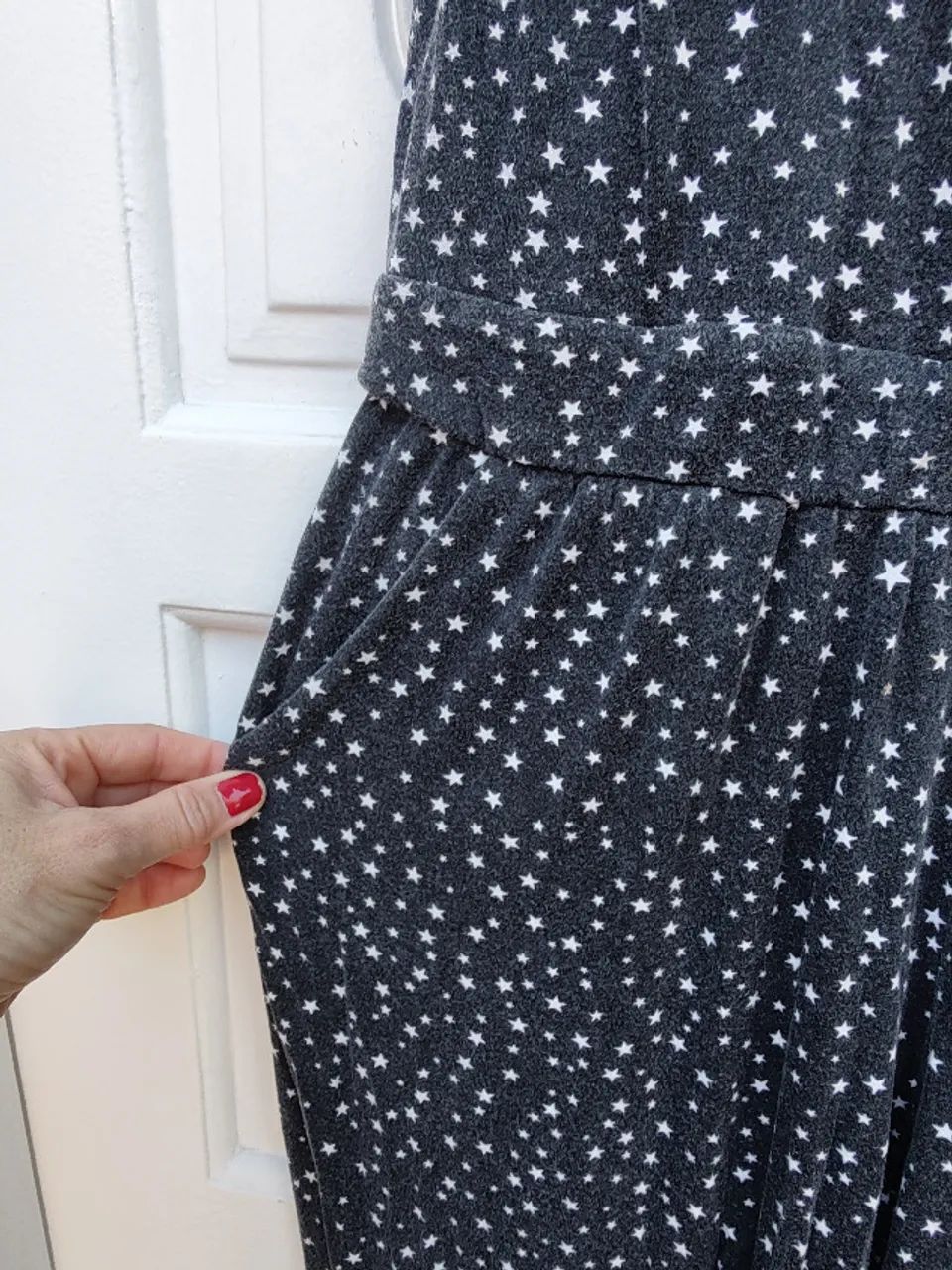 macação malha preto, com estrelinhas - Foto 3
