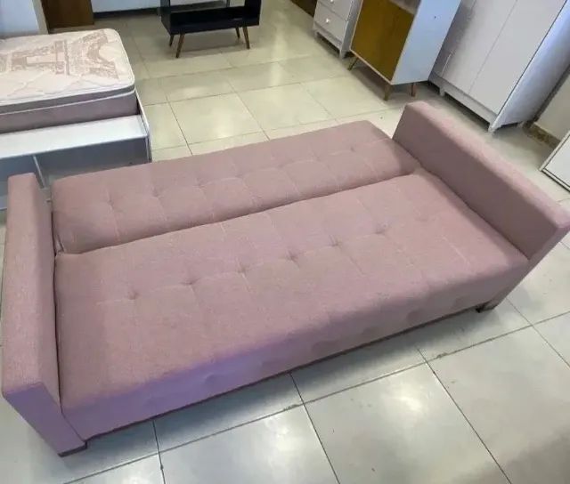 SOFÁ CAMA ATLANTIS 210CM 4 LUGARES COM 5 ALMOFADAS - Foto 2