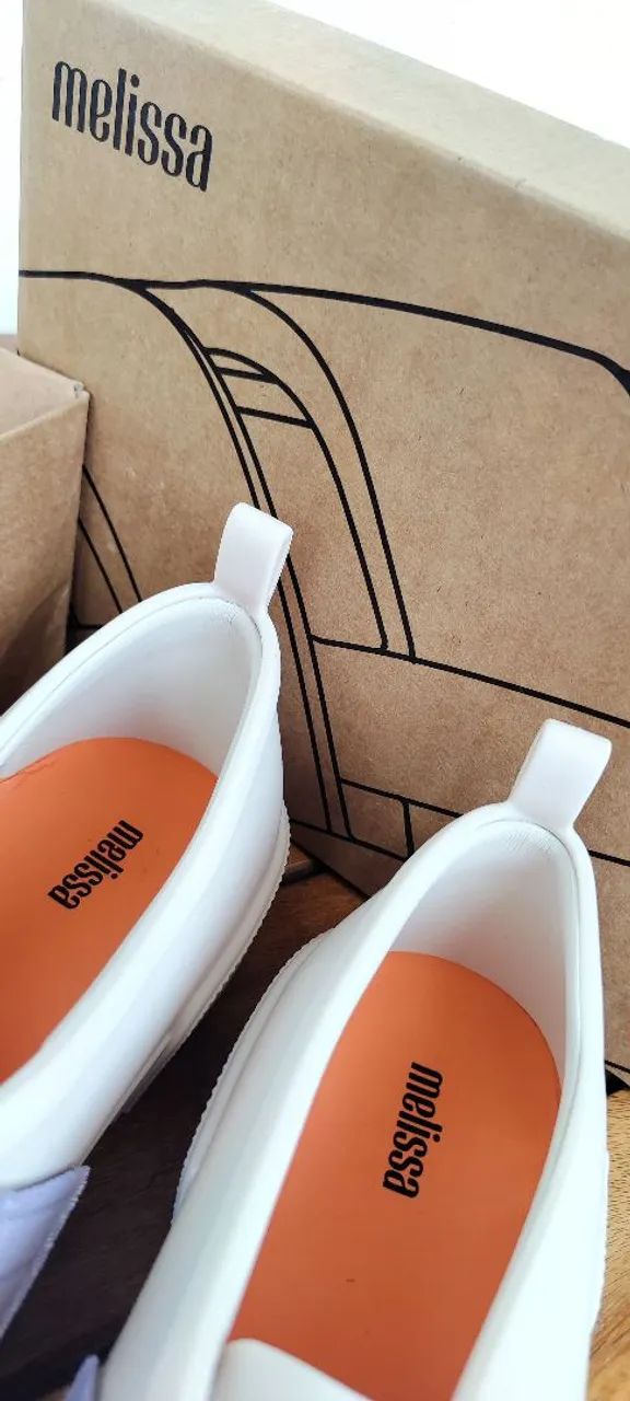 Melissa Original cool sneakers- off withe e laranja - Foto 3
