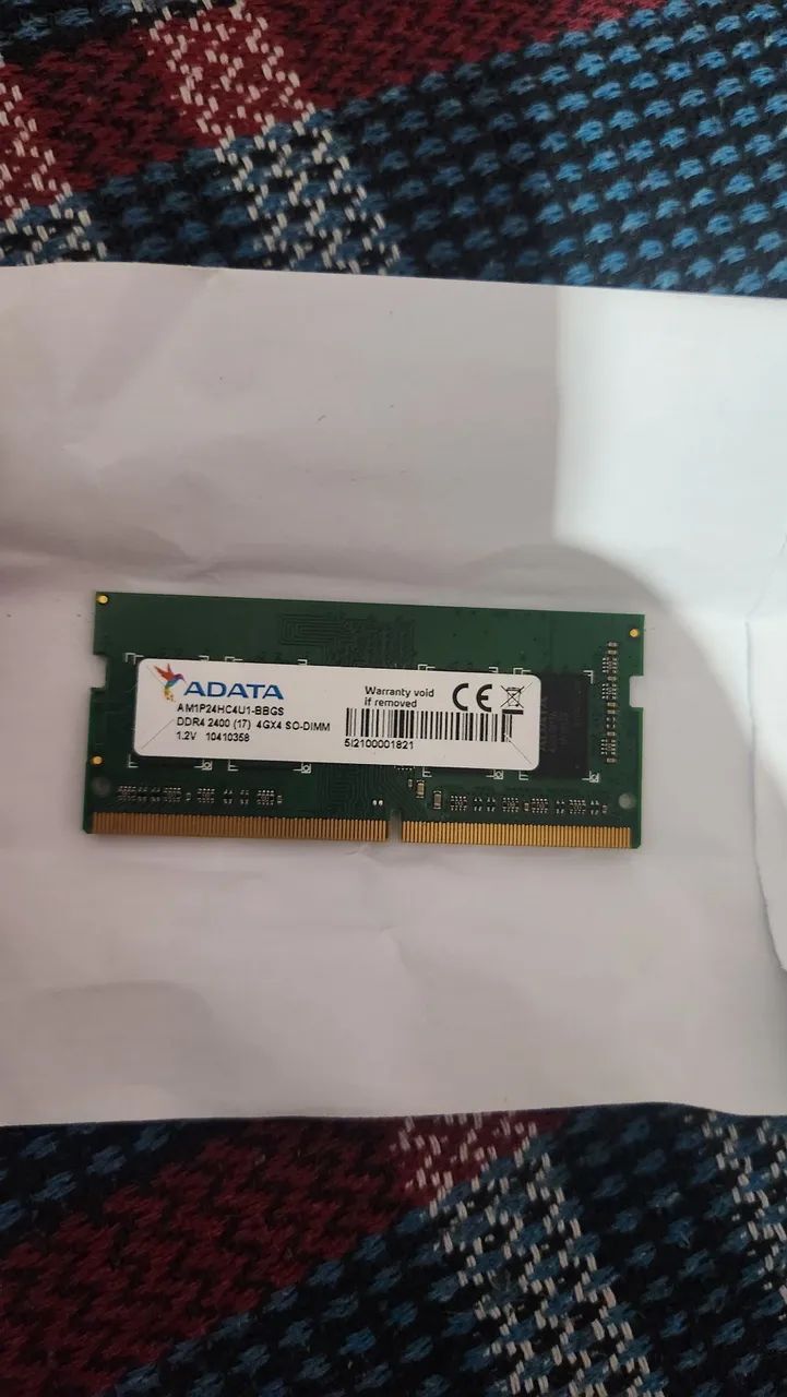 Memória ram 4gb ddr4 notebook