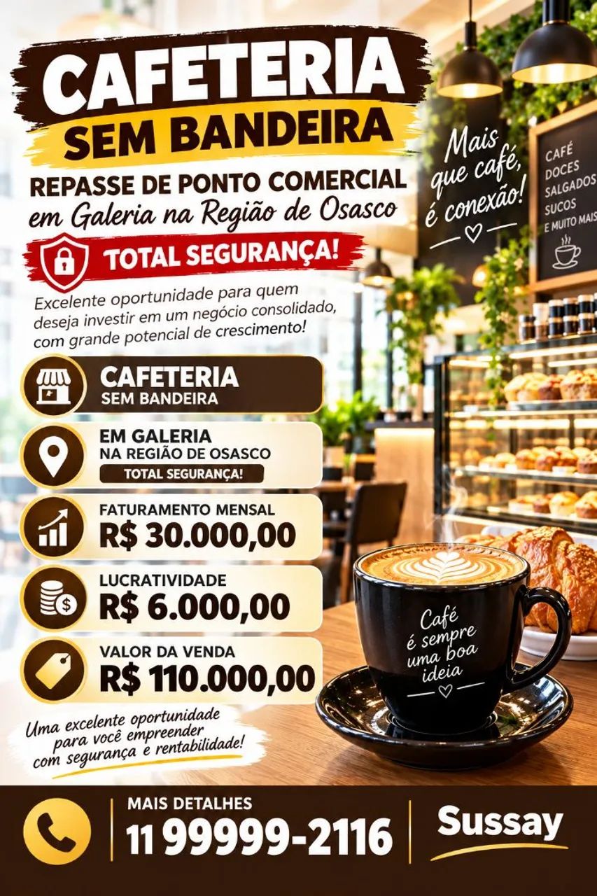 Cafeteria sem bandeira Osasco