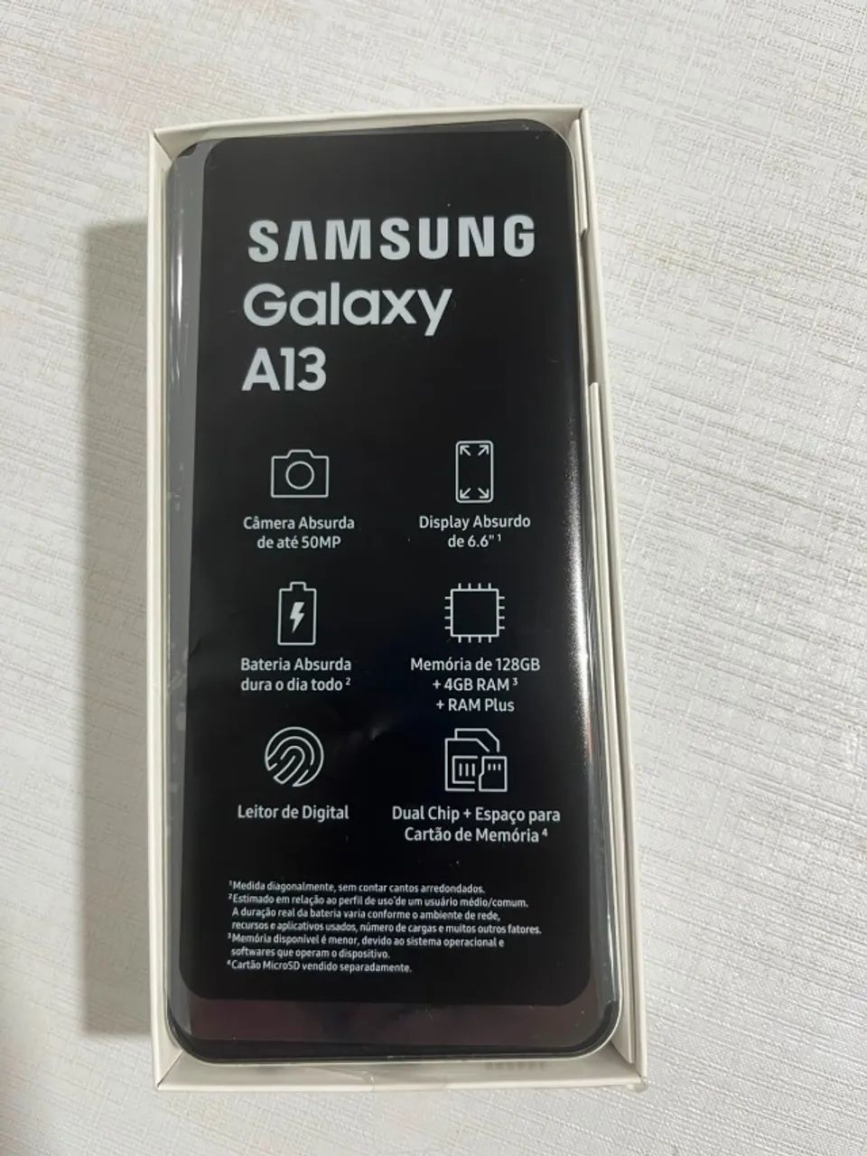 Celular Samsung A13 Branco Usado - Foto 4