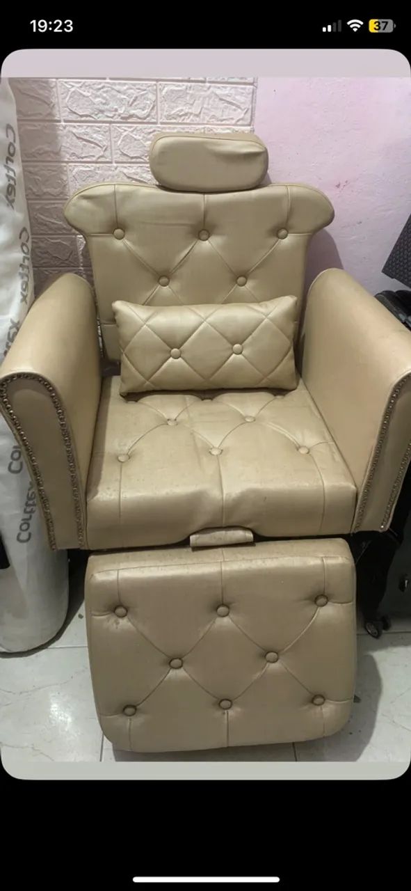 Poltrona/cadeira reclinável para salão  - Foto 2