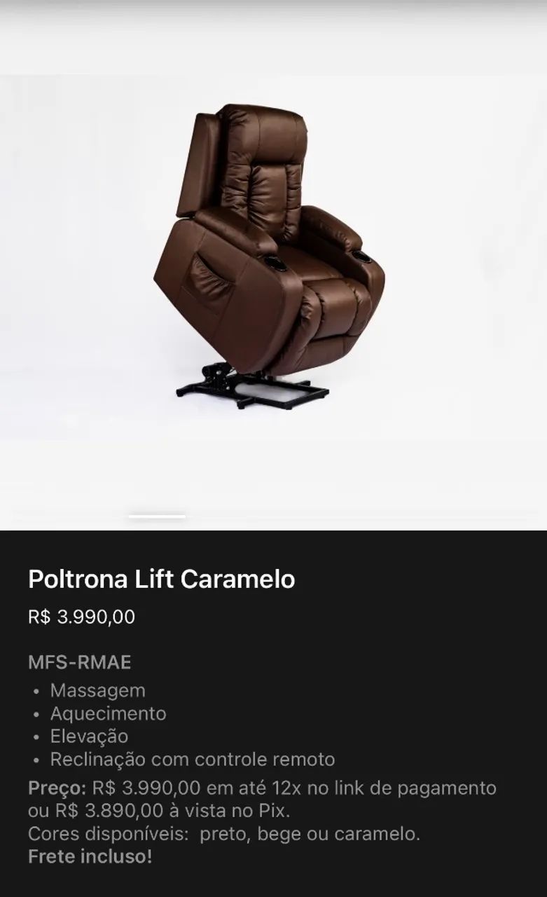 Poltrona reclinável com massagem - Foto 2