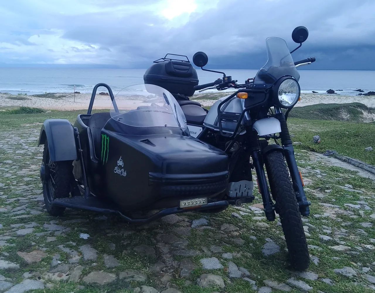 Moto com sidecar 