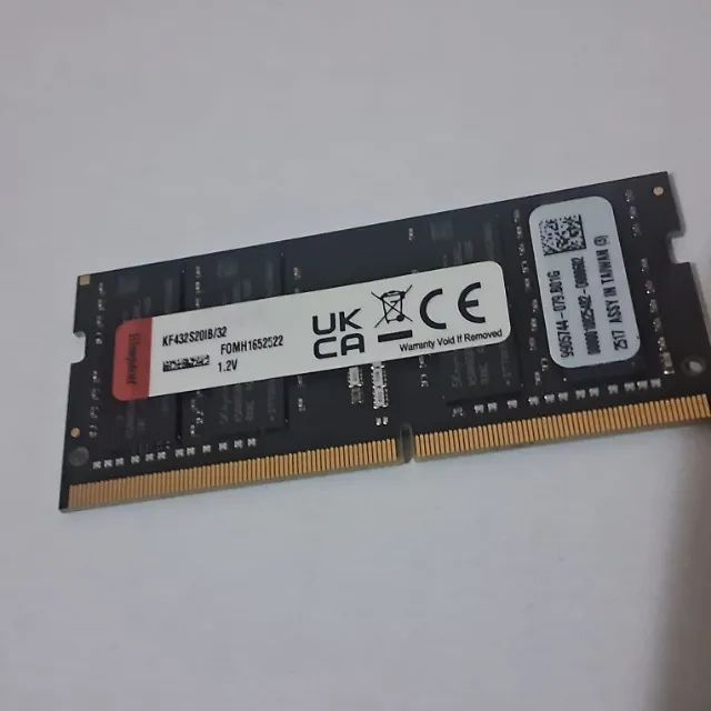 Memória Ram Notebook Ddr4 32gb 3200mh Kingston Kf432s20ib/32 