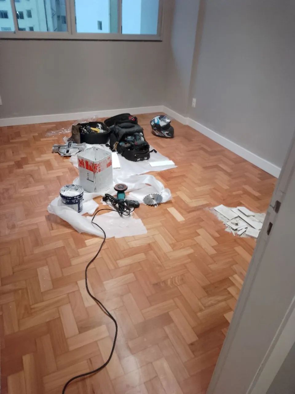 Instalação de rodapé 
