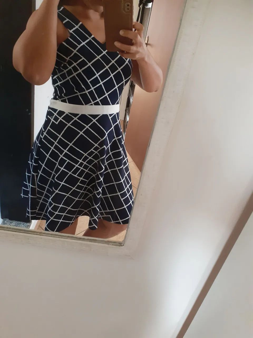Vestido Azul marinho e branco. - Foto 3