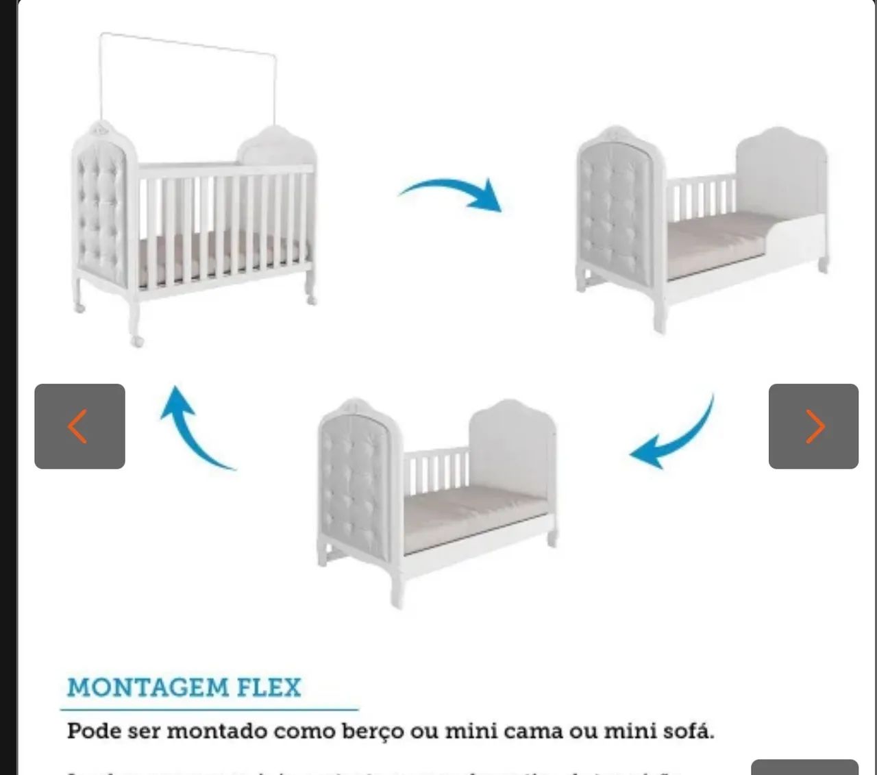 Berço Mini Cama 3 em 1  - Foto 3