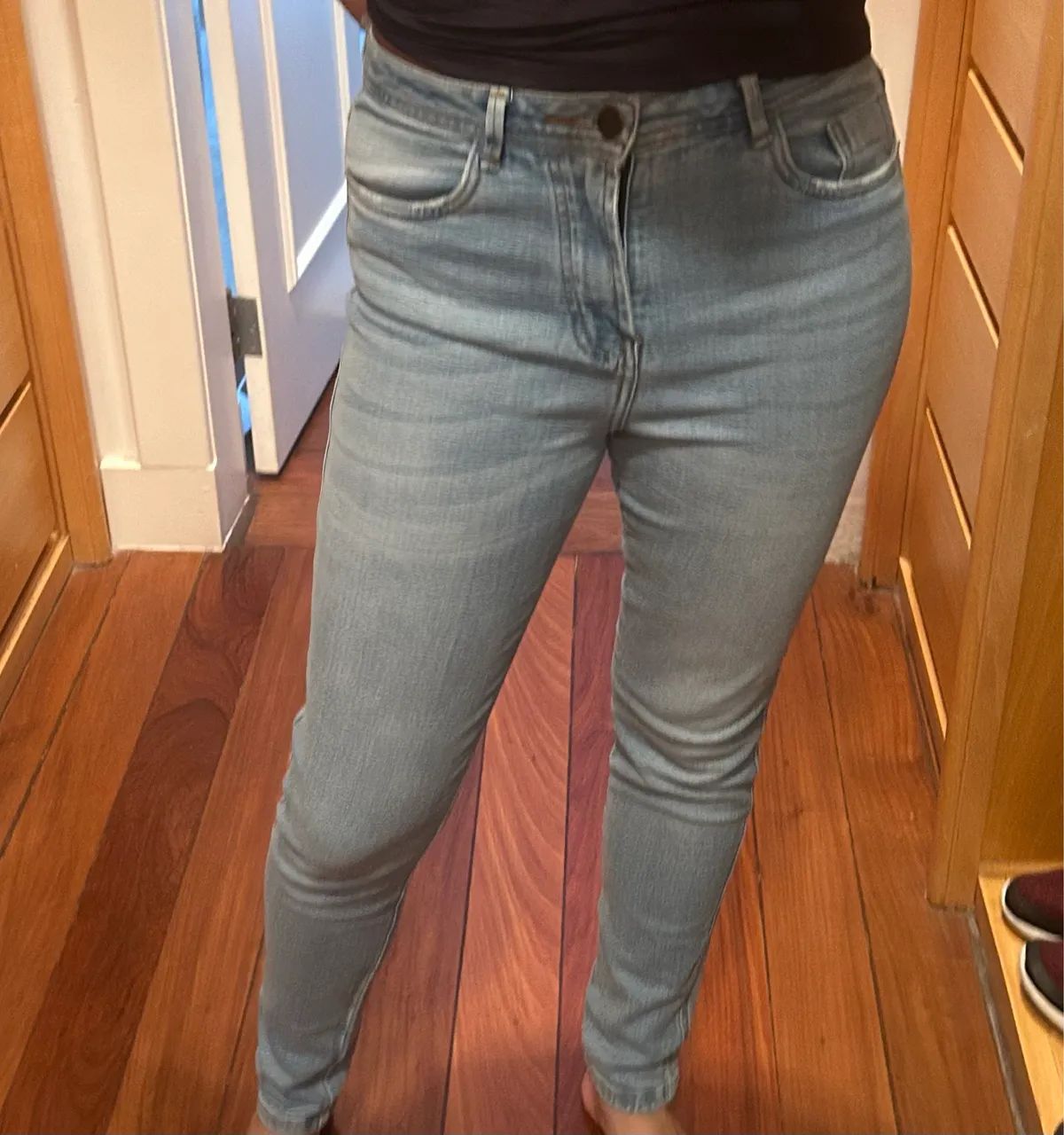 calça jeans bluesteel skinny azul claro 40