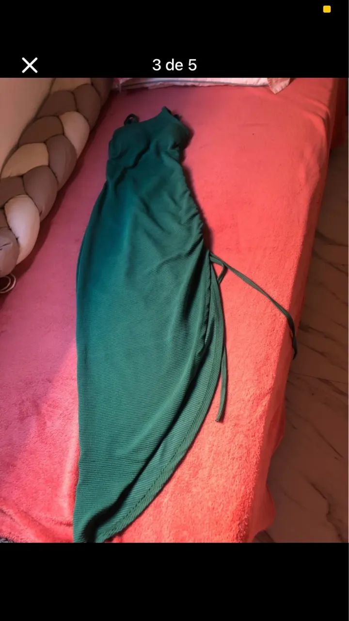 Vestido verde P - Foto 3