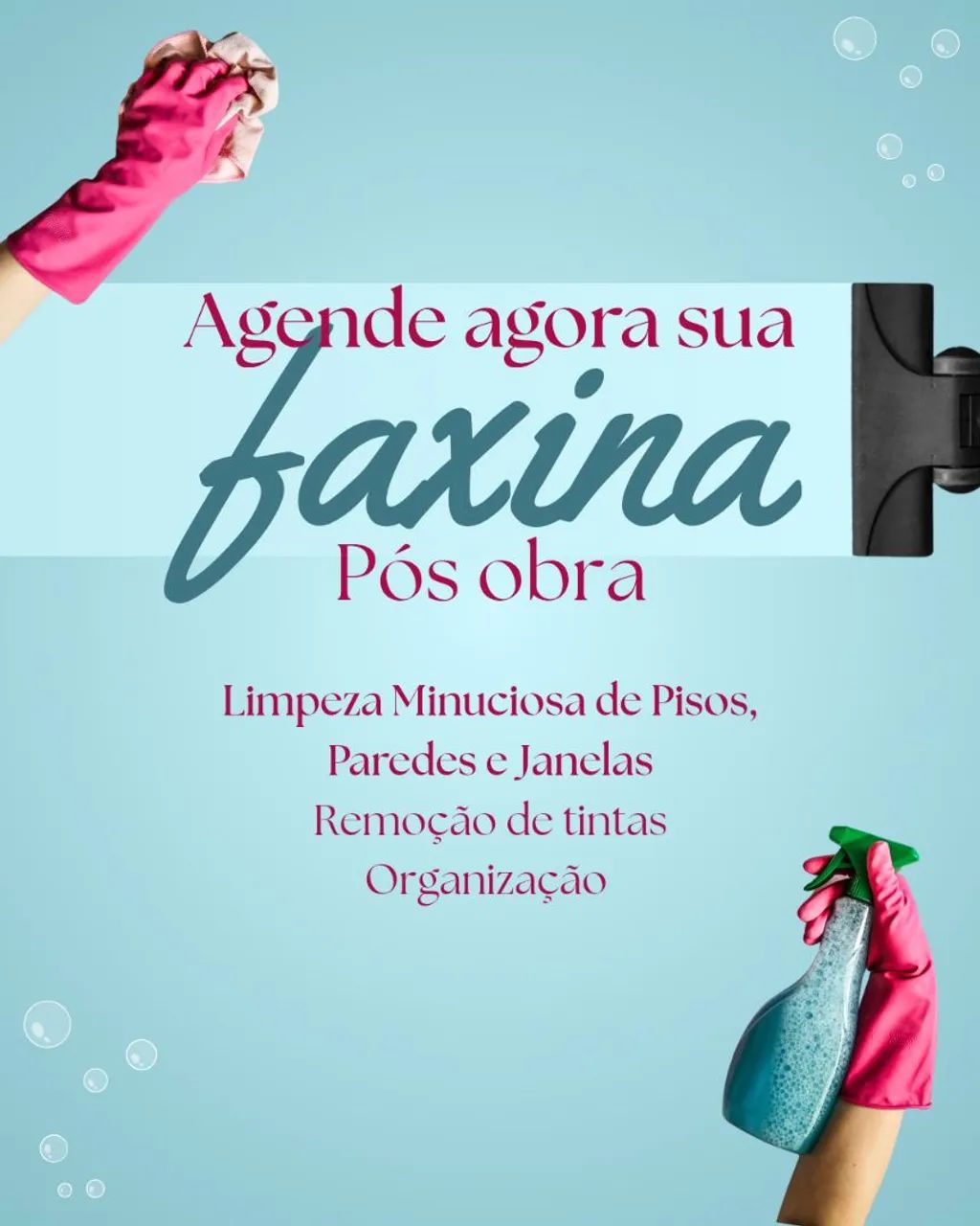 Faxina pós obra 