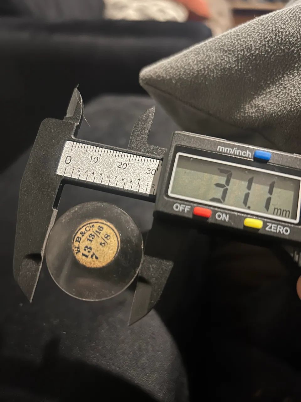 Vidro De Safira CONVEXO Com 31,1mm De Diâmetro 