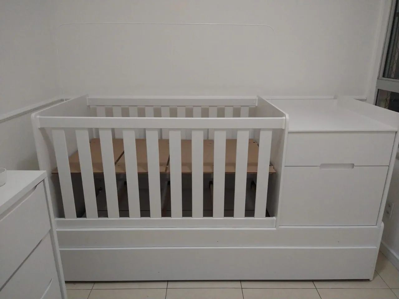 Berço Multifuncional/ Berço Cama com Cômoda Acoplada