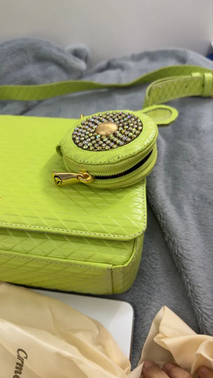 Bolsa verde Carmem Steffens  - Foto 5