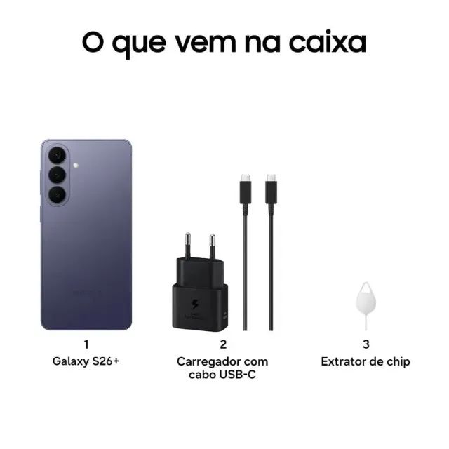 Samsung Galaxy S26+ Plus 512gb Preto | Impecável + Nota Fiscal - Foto 2