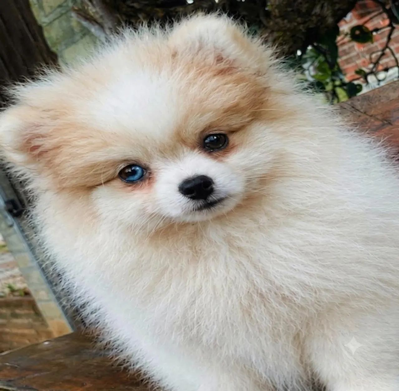 Spitz fêmea olho azul 
