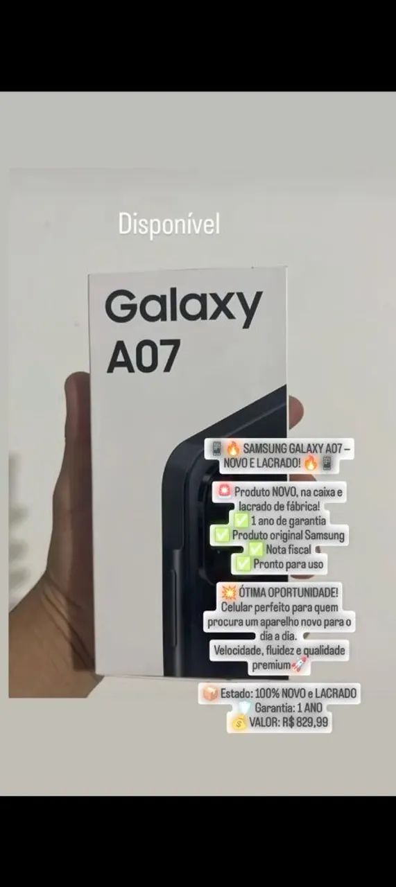 Galaxy A07 (Lacrado + 1 Ano De Grantia) 