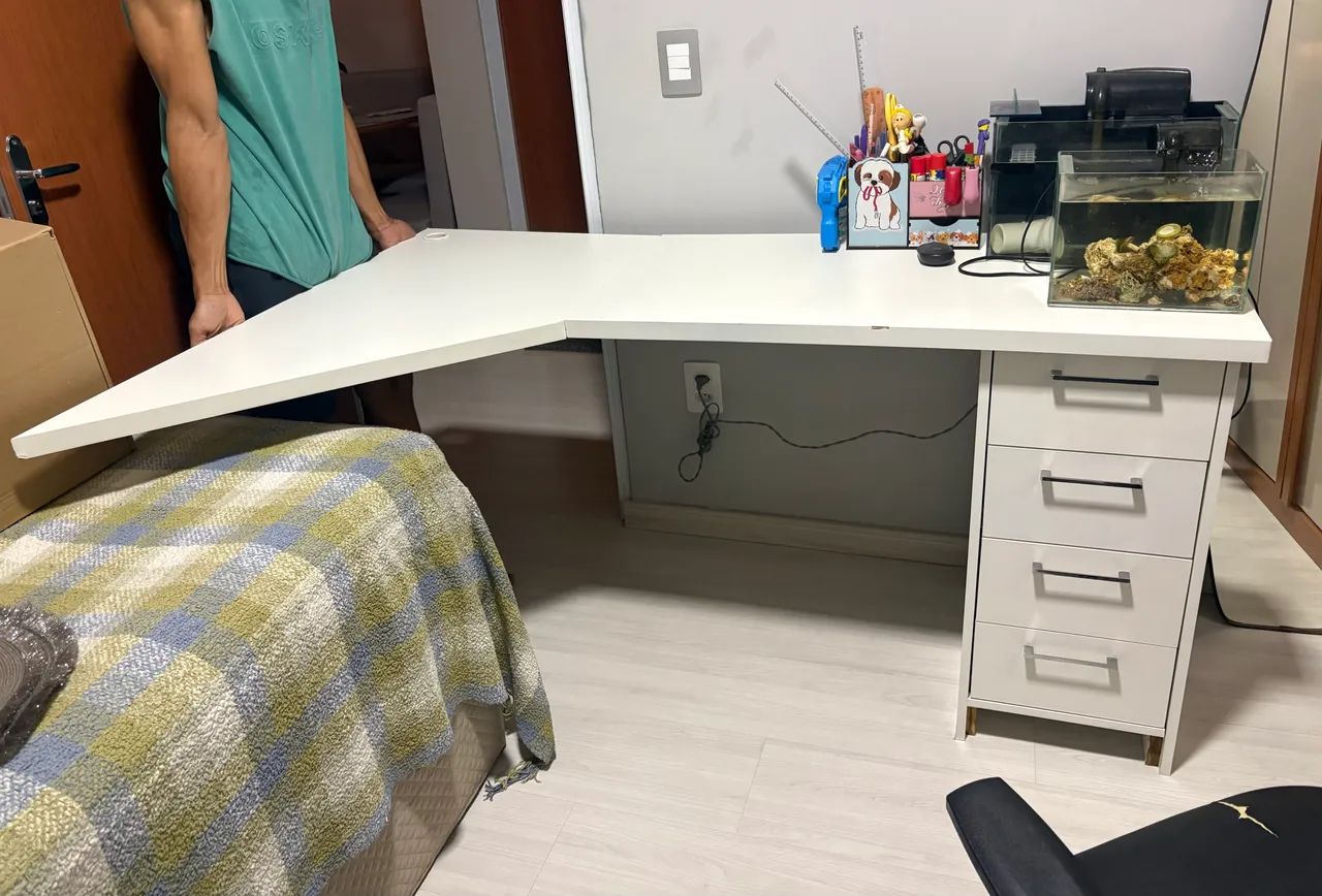 Mesa Escritório - Canto  - Foto 4
