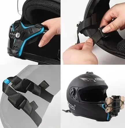 SUPORTE CELULAR PARA CAPACETE CÂMERA GROPO AVENTUREIRO - Foto 5