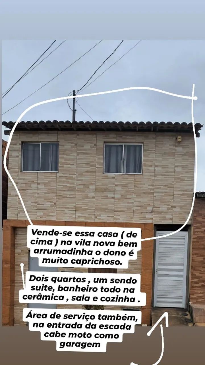 Vendo essa casa ( cima ) em Alagoa grande 