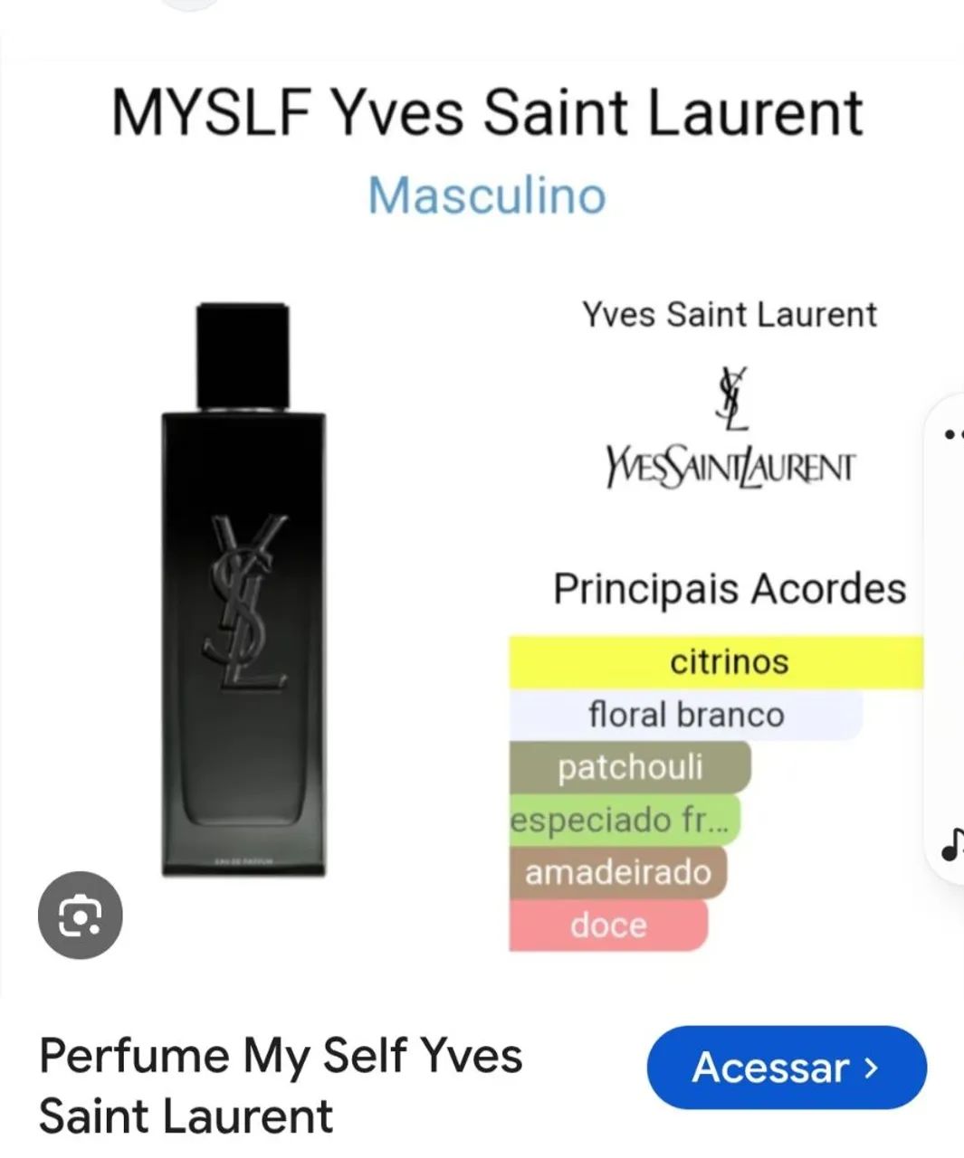 Perfume Myslf Yves Saint Laurent original - Foto 2