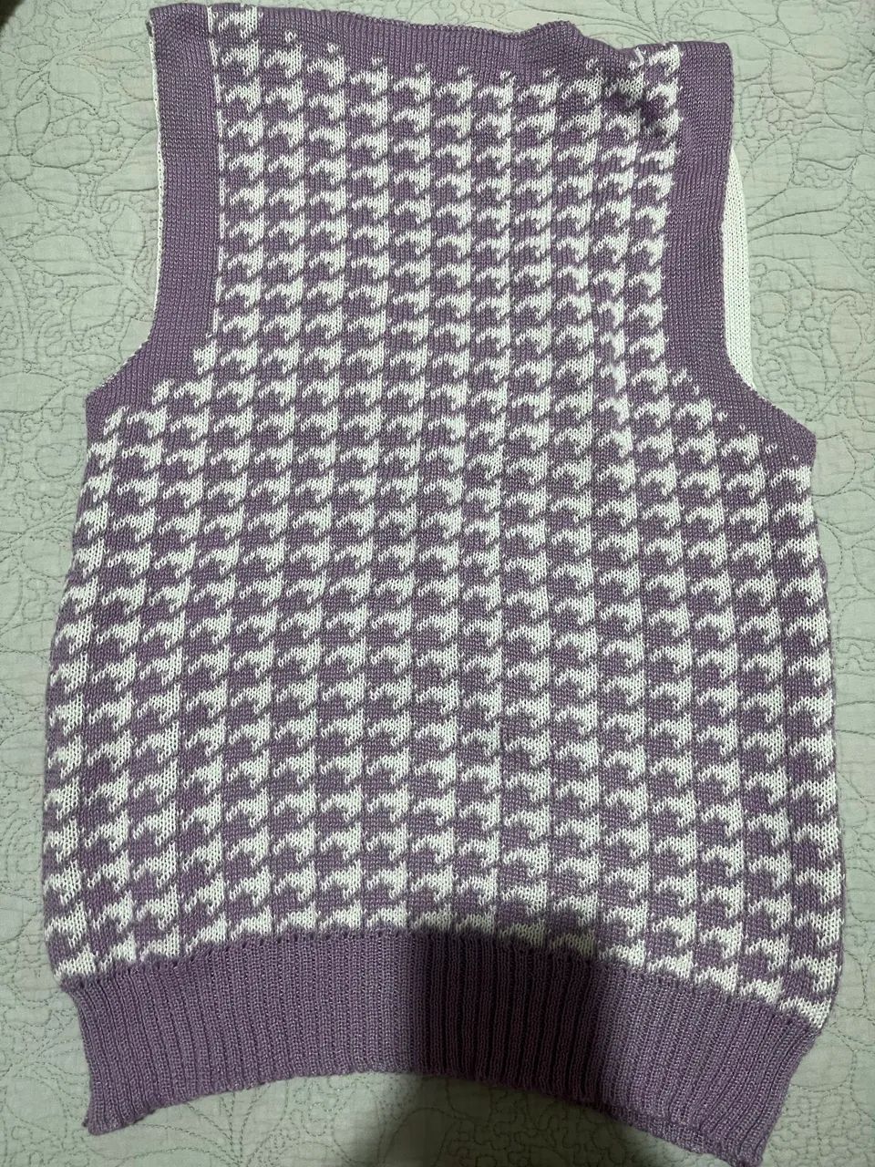 colete tricot roxo  - Foto 2