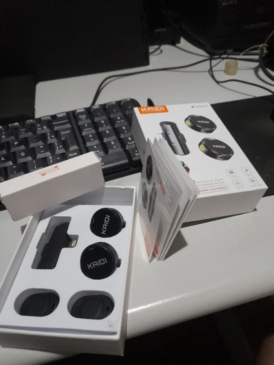 Microfone sem fio Lapela KAIDI