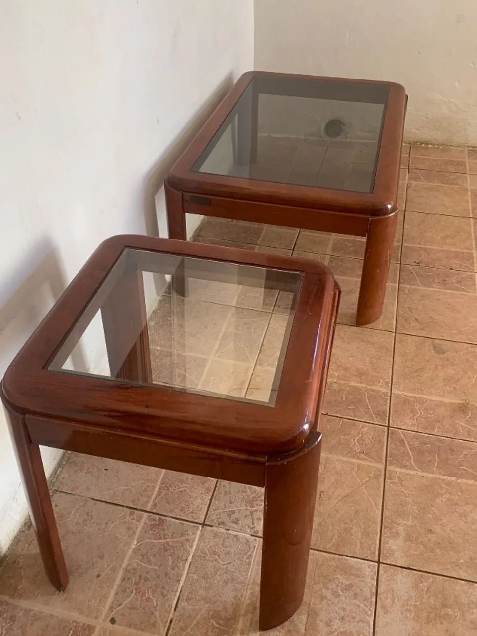 Kit sala de estar em madeira vintage 